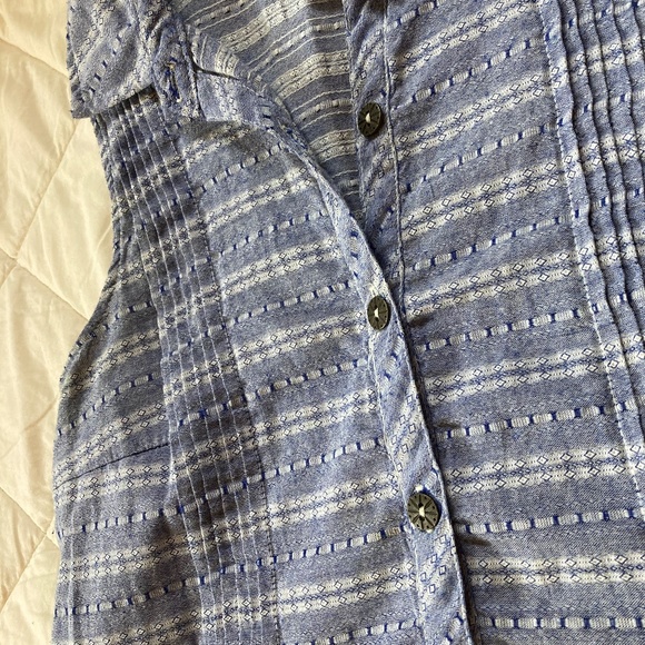 Lightweight Collar Button Up Dress - Picture 3 of 5